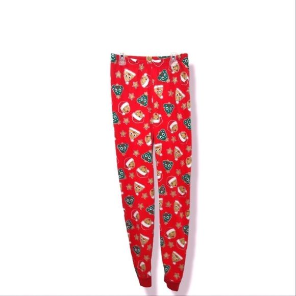 The Children's Place - Boys Size Large - Red - Gold Glitter - PJ Pants - Picture 1 of 4